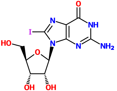 (image for) MC081002 8-Iodoguanosine
